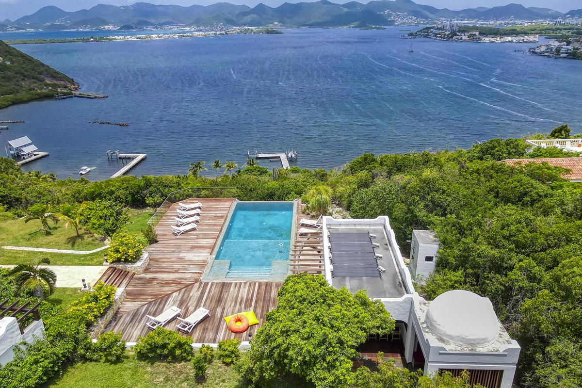 A louer villa 3 chambres Simpson Bay Saint Martin_ Vue aérienne - 39